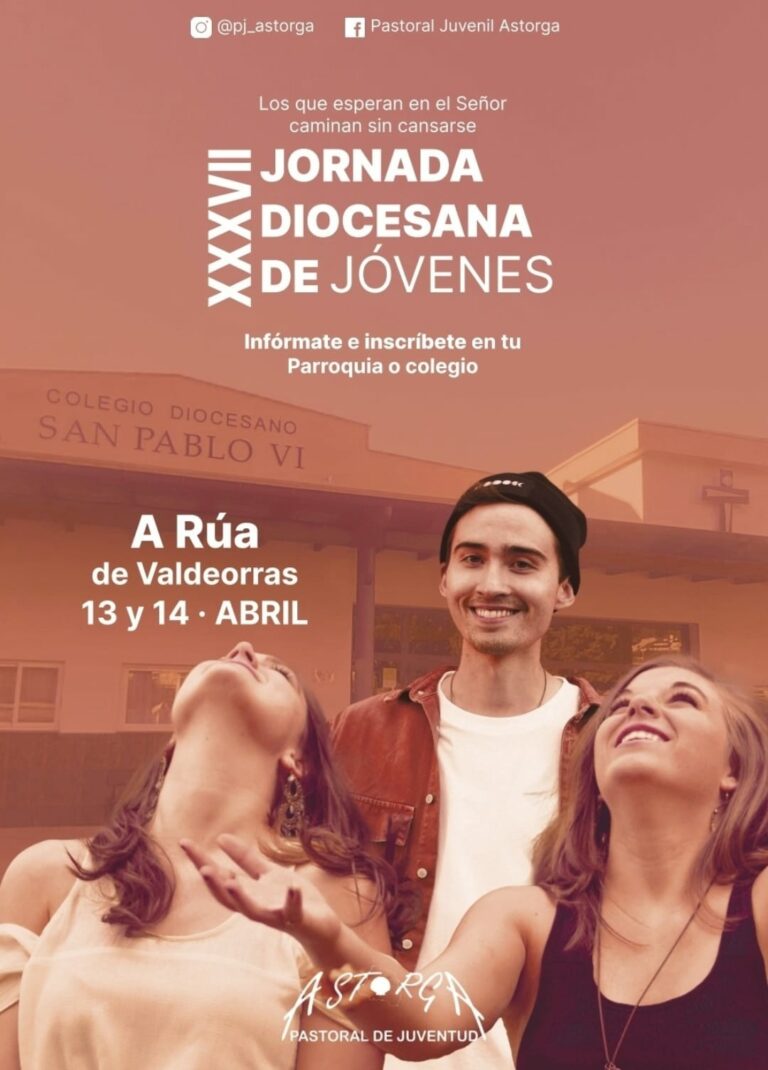 La XXXVII Jornada Diocesana de Adolescentes y Jóvenes se celebrará el 13 y 14 de abril en A Rúa de Valdeorras