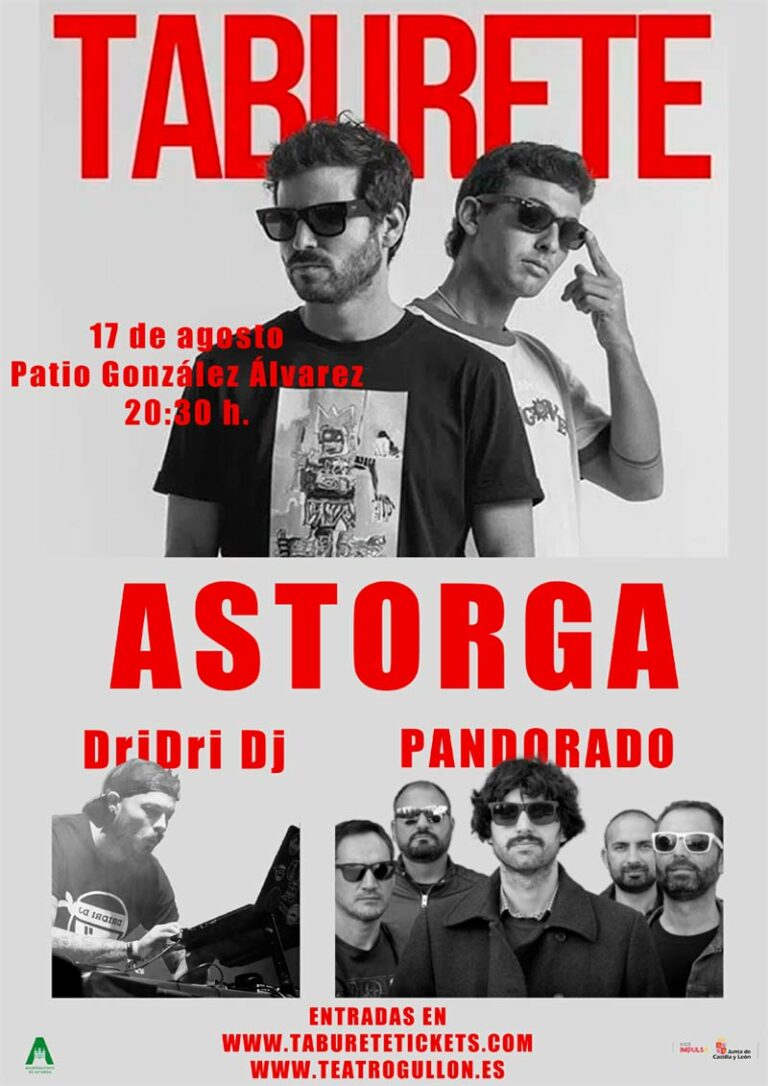 Taburete actuará en Astorga el 17 de agosto en el marco del Astor-Fest