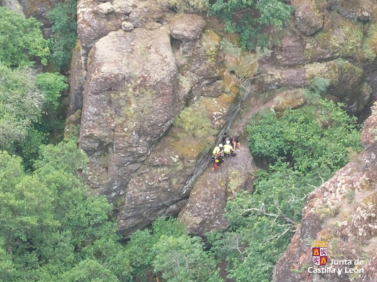 Rescatada una mujer de 60 años tras sufrir una caída cuando realizaba la ruta de senderismo de los Cañones del Górgora en Montealegre