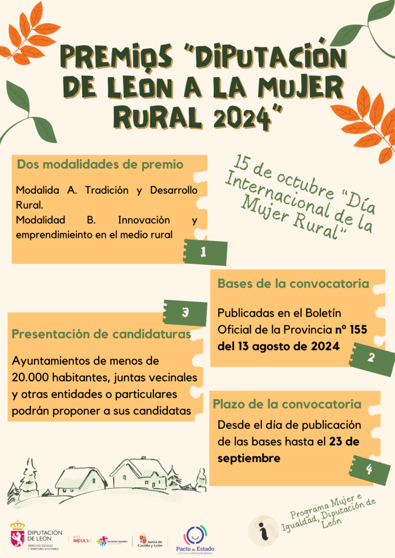 La Diputación de León convoca sus premios Mujer Rural 2024