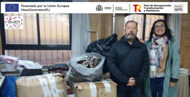 La Fundación de la Maragatería entrega al ropero de Cáritas Astorga más de 1.500 pares de calzado reparado en el CAM