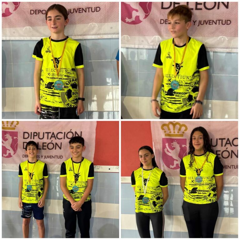 La Escuela de Salvamento de Astorga ‘cosecha’ seis medallas en la Liga Escolar Interzonas